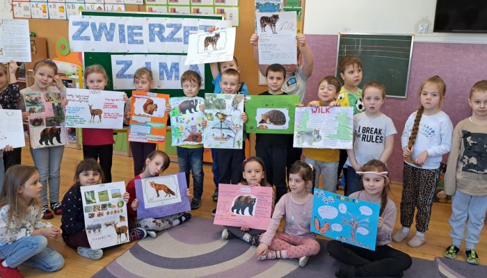 Projekt Edukacyjny „Zwierzęta Zimą” w grupie Biedronki