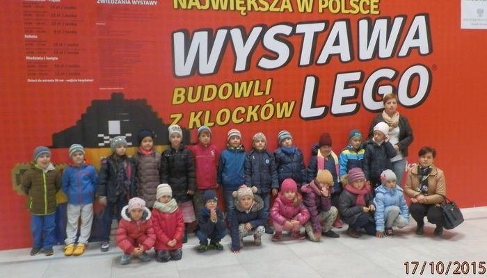 Przedszkolaki na wystawie Klocków Lego w Lublinie